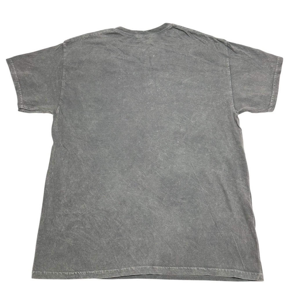 Playboy Womens Size L Graphic T-Shirt Gray Mineral Wash Green Stacked Logo NEW - Picture 3 of 4
